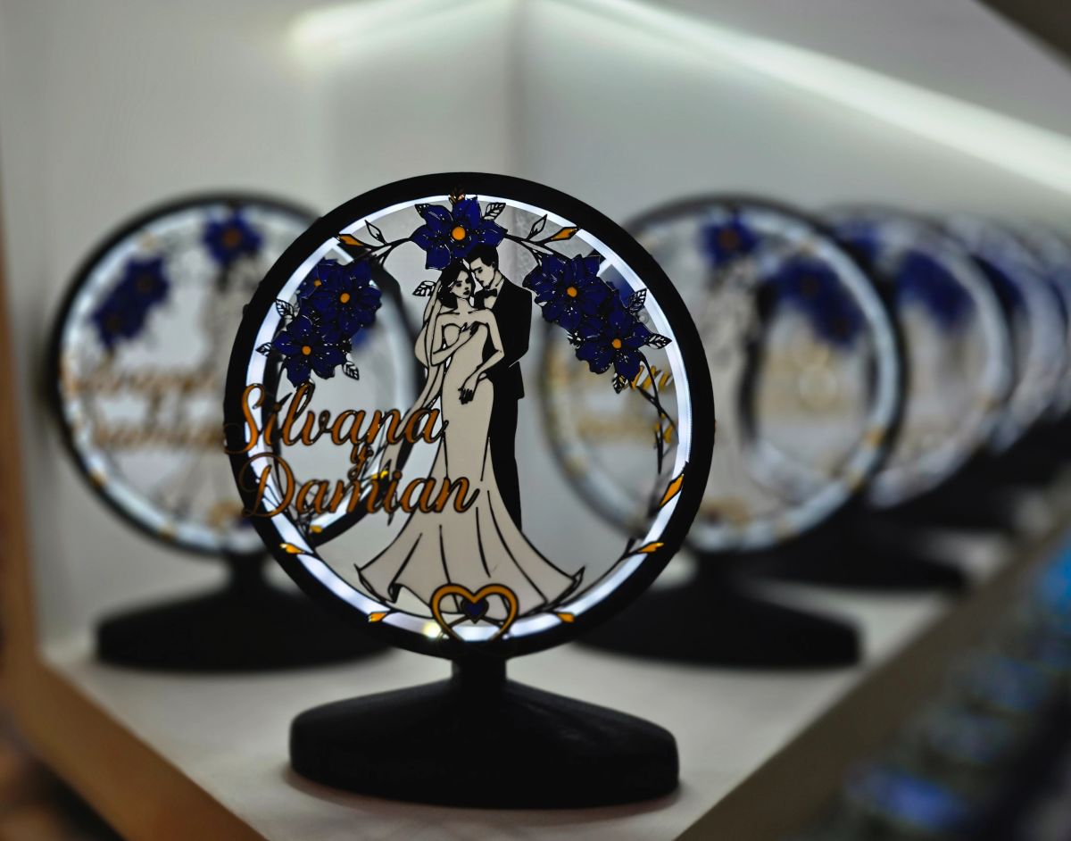 Centros de Mesa - Circular LumiX 25cm - Casamiento
