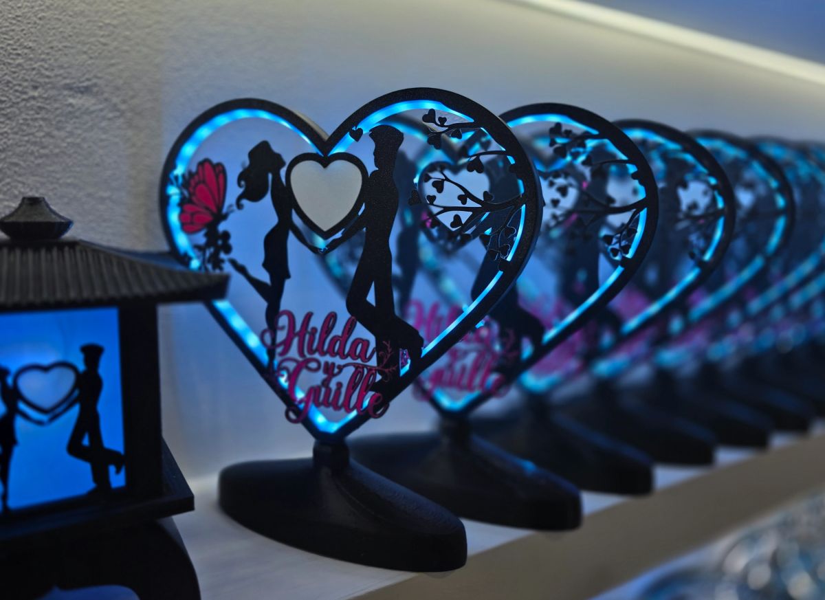 Centros de Mesa - Corazon Luminis Amour 25cm - Casamiento