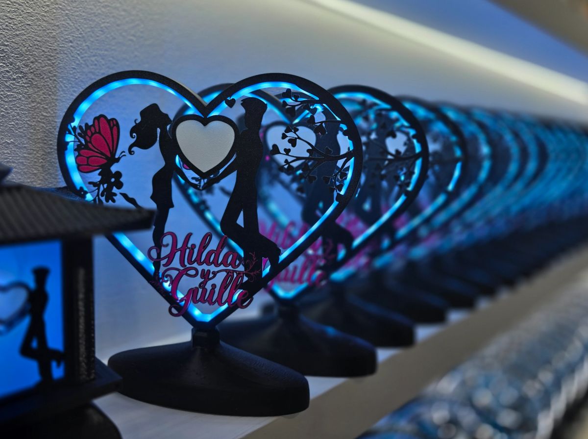 Centros de Mesa - Corazon Luminis Amour 25cm - Casamiento