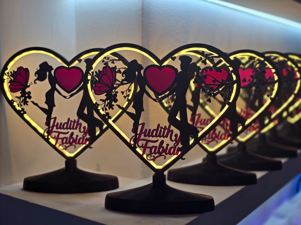 Centros de Mesa - Corazon Luminis Amour 25cm - Casamiento, Especiales, Otros