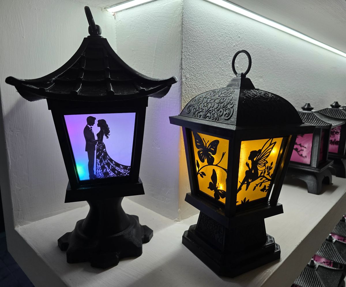 Centros de Mesa - Farol Akari 28cm - Quince Años