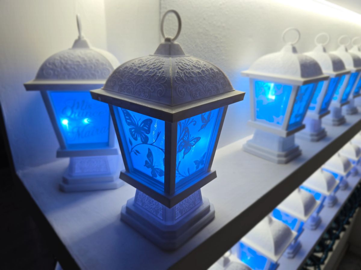 Centros de Mesa - Farol Akari 28cm - Quince Años