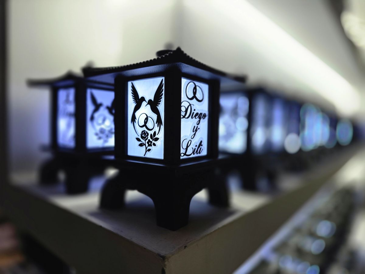 Centros de Mesa - Farol Kasumi 20cm - Casamiento