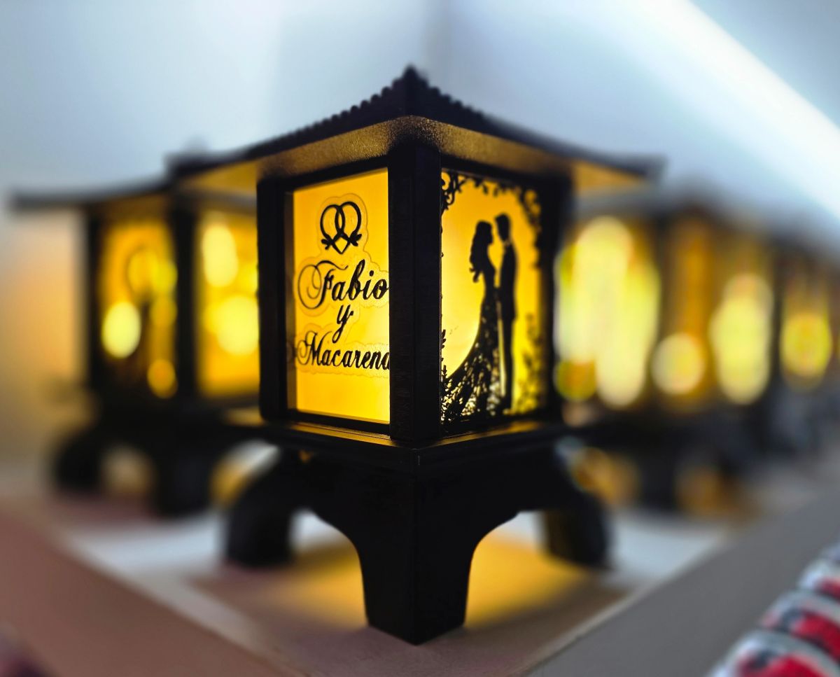 Centros de Mesa - Farol Kasumi 20cm - Casamiento