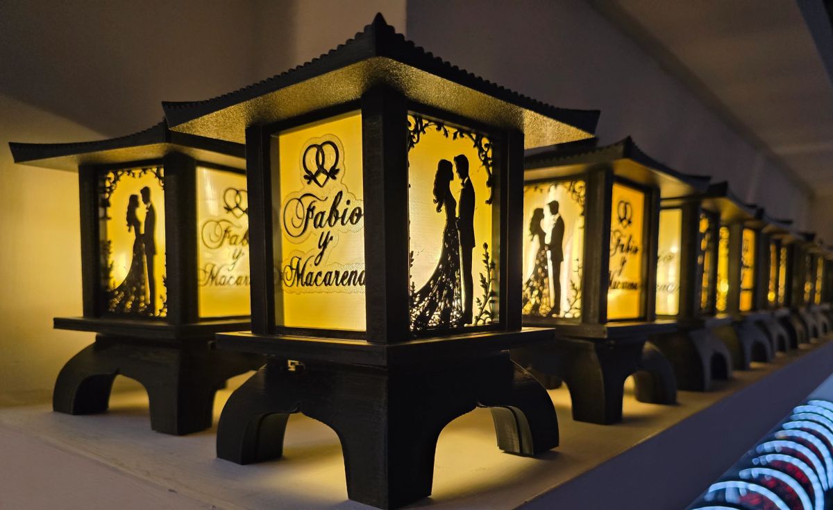 Centros de Mesa - Farol Kasumi 20cm - Casamiento