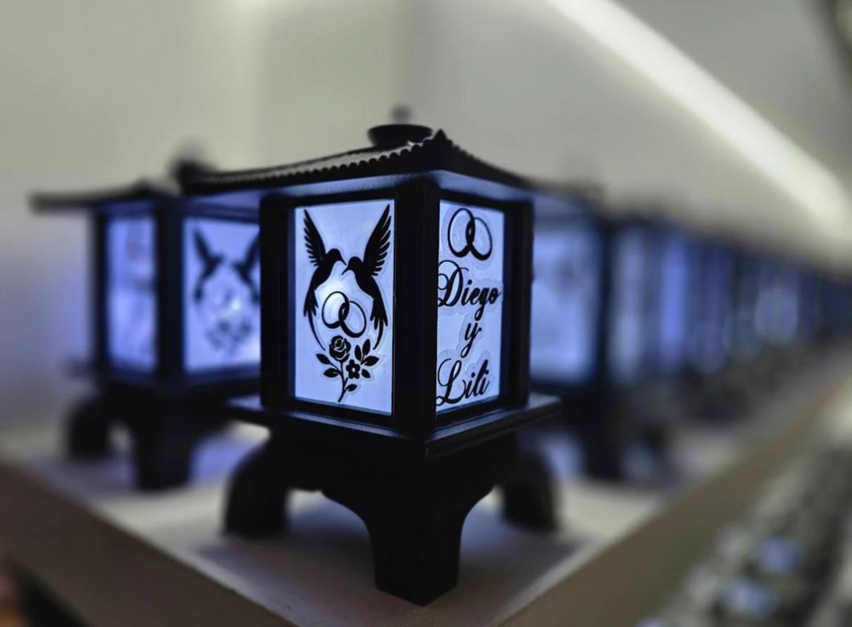 Centros de Mesa - Farol Kasumi 20cm - Casamiento
