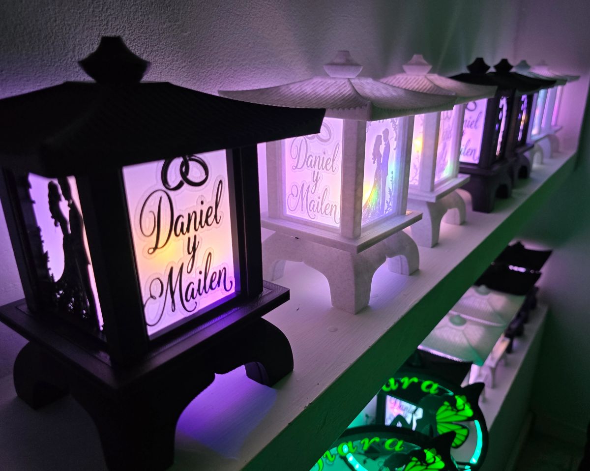 Centros de Mesa - Farol Kasumi 20cm - Casamiento