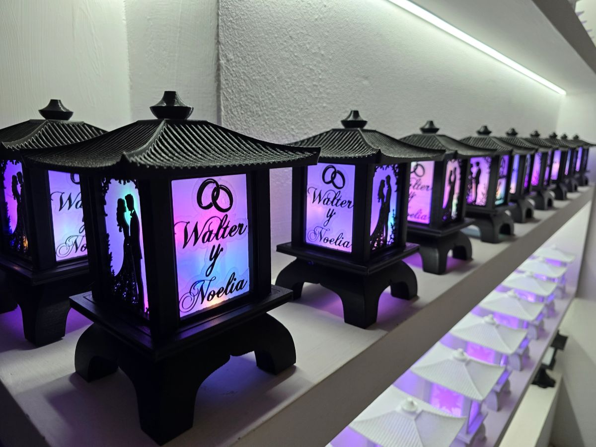 Centros de Mesa - Farol Kasumi 20cm - Casamiento