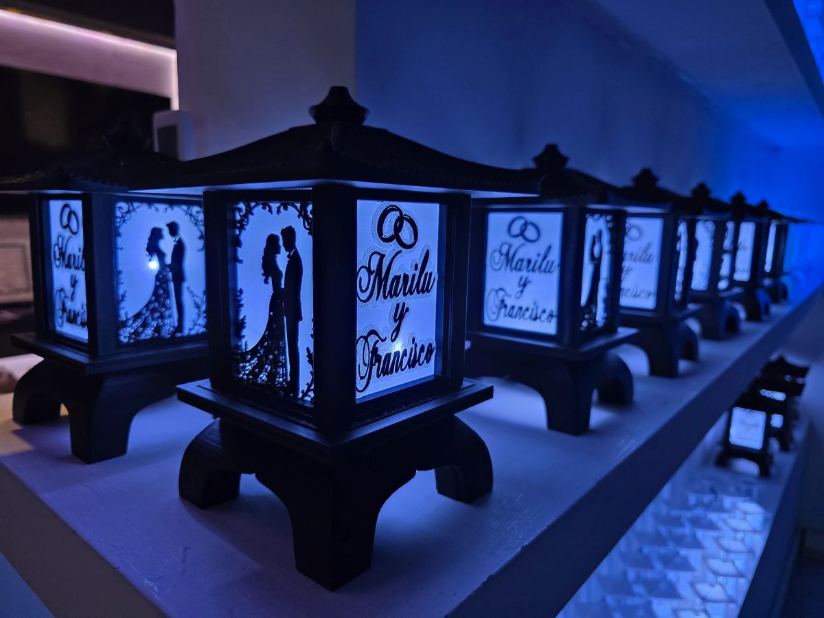 Centros de Mesa - Farol Kasumi 20cm - Casamiento