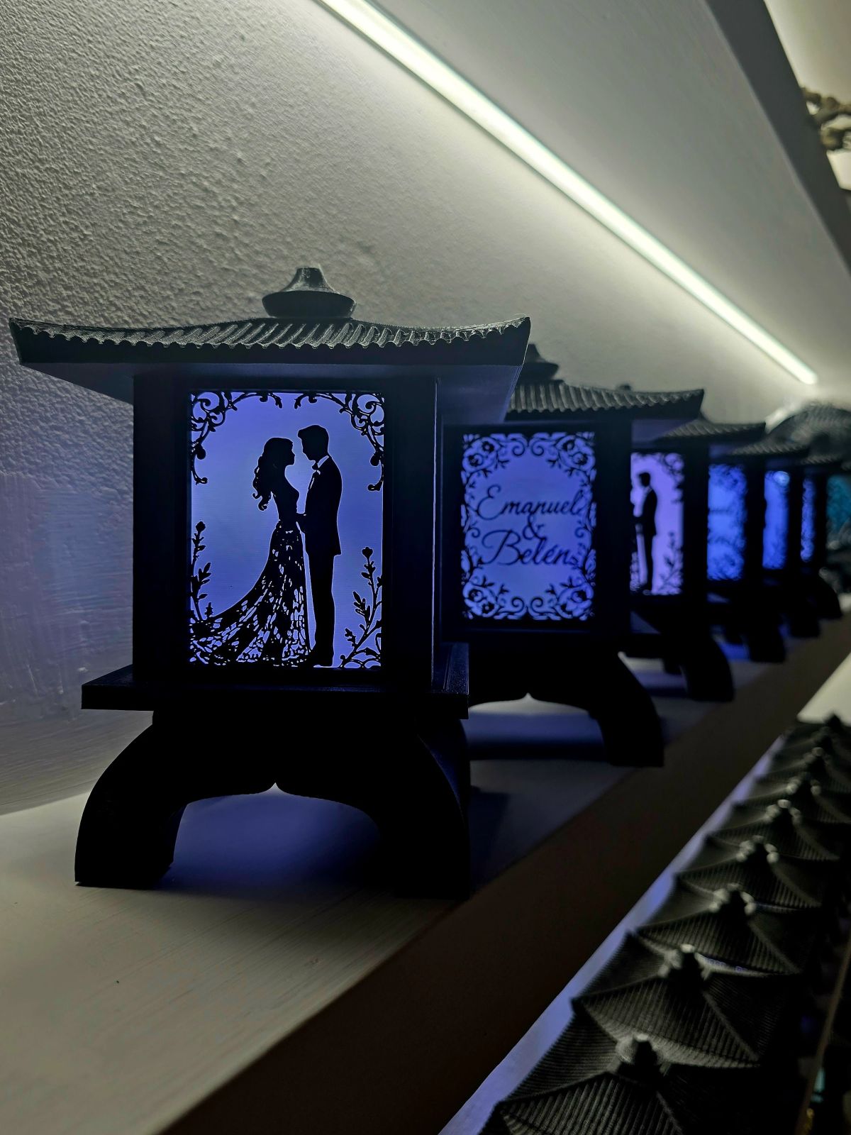 Centros de Mesa - Farol Kasumi 20cm - Casamiento