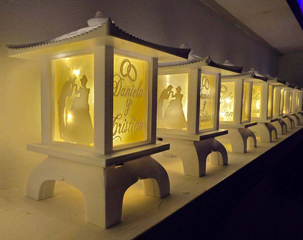 Centros de Mesa - Farol Kasumi 20cm - Casamiento
