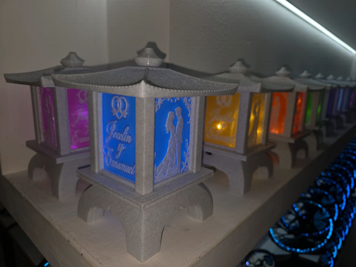 Centros de Mesa - Farol Kasumi 20cm - Casamiento