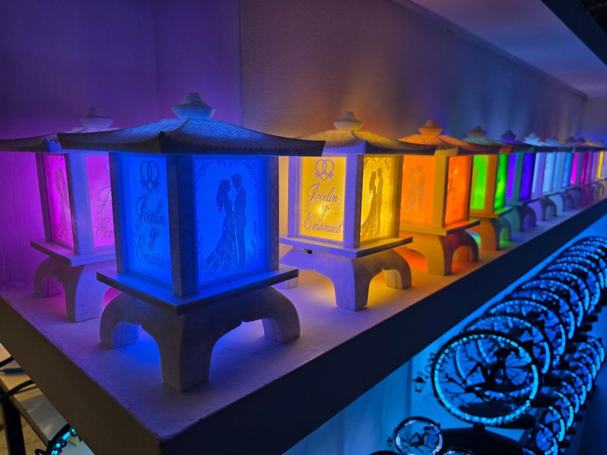 Centros de Mesa - Farol Kasumi 20cm - Casamiento