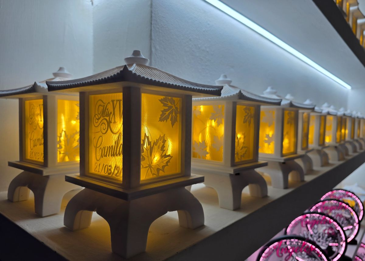 Centros de Mesa - Farol Kasumi 20cm - Quince Años