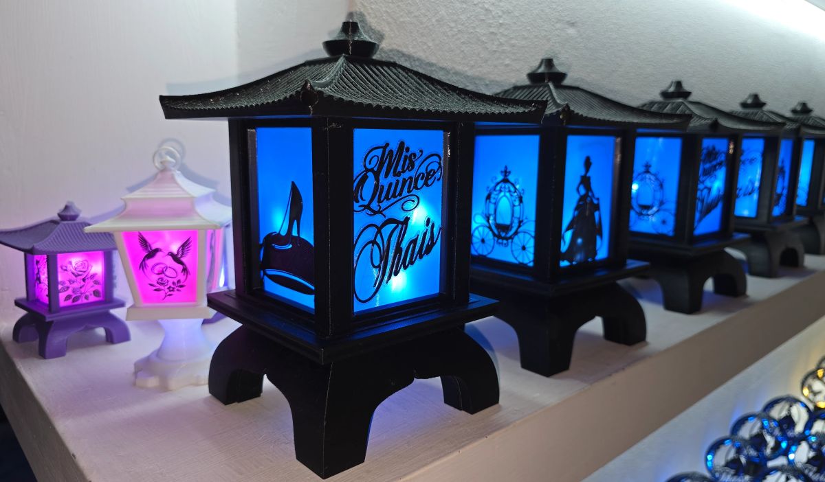 Centros de Mesa - Farol Kasumi 20cm - Quince Años