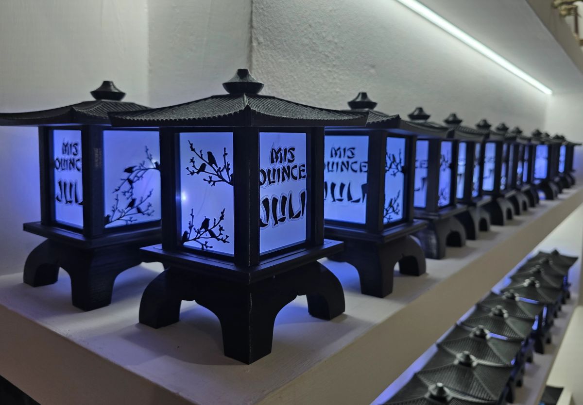 Centros de Mesa - Farol Kasumi 20cm - Quince Años, Cumpleaños Adultos