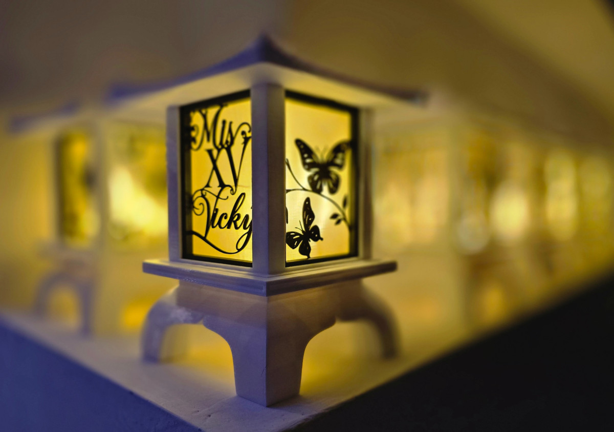 Centros de Mesa - Farol Kasumi 20cm #2397